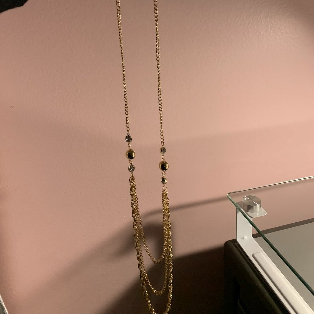 Paparazzi RITZ It All Gold Long Necklace with Adjustable Clasp Closure